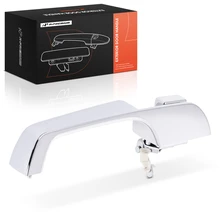 Rear Passenger Chrome Plastic Exterior Door Handle for 1997-2001 Jeep Cherokee
