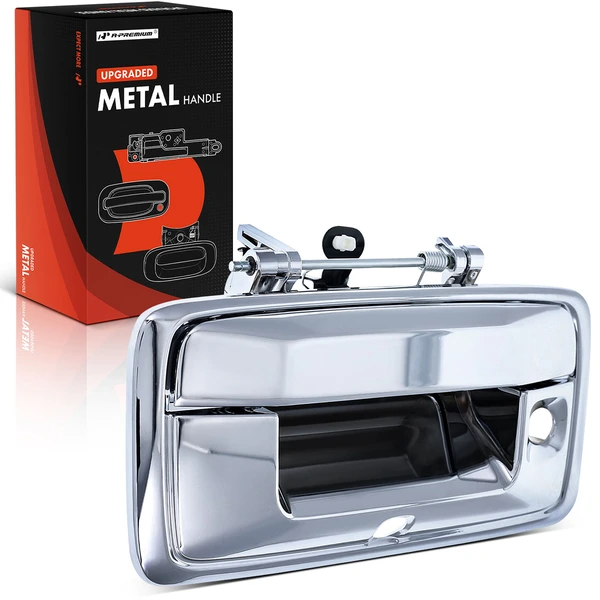 Upgraded Metal Tailgate Chrome Handle with Keyhole & Camera Hole for Chevy Colorado 15-20