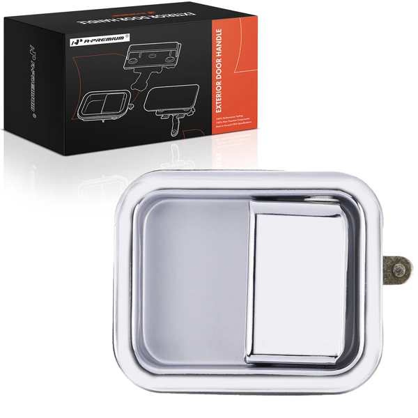 Front Driver Chrome Exterior Door Handle for Jeep Wrangler YJ 87-95 CJ7 Scrambler