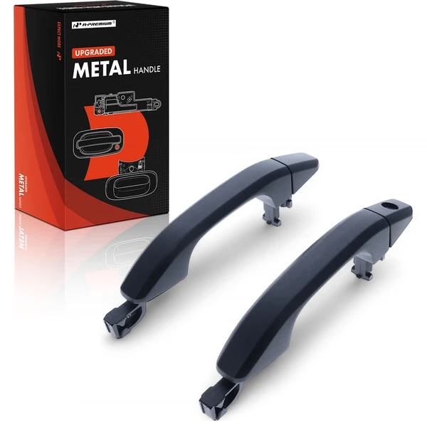 2 Pcs Front Upgraded Metal Exterior Door Handle for Chevy Silverado 1500 GMC Sierra