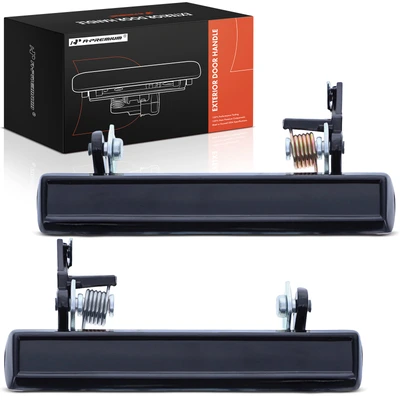 2 Pcs Front Black Exterior Door Handle