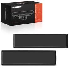 2 Pcs Driver & Passenger Sliding Smooth Black Exterior Door Handle for 1985-1993 GMC Safari