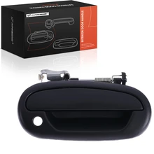 Front Passenger Black Exterior Door Handle with Keyhole for 2004 Ford F-150 Heritage