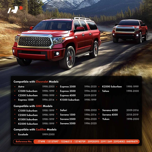 Smooth Black Cargo & Exterior Cab Door Handle for Cadillac Chevy GMC