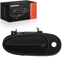 Front Driver Smooth Black Exterior Door Handle for 1999-2005 Pontiac Grand Am