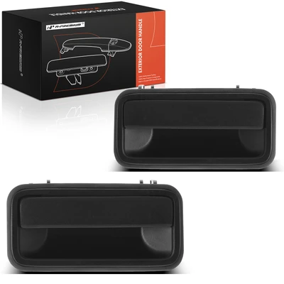 2 Pcs Rear Black Exterior Door Handle
