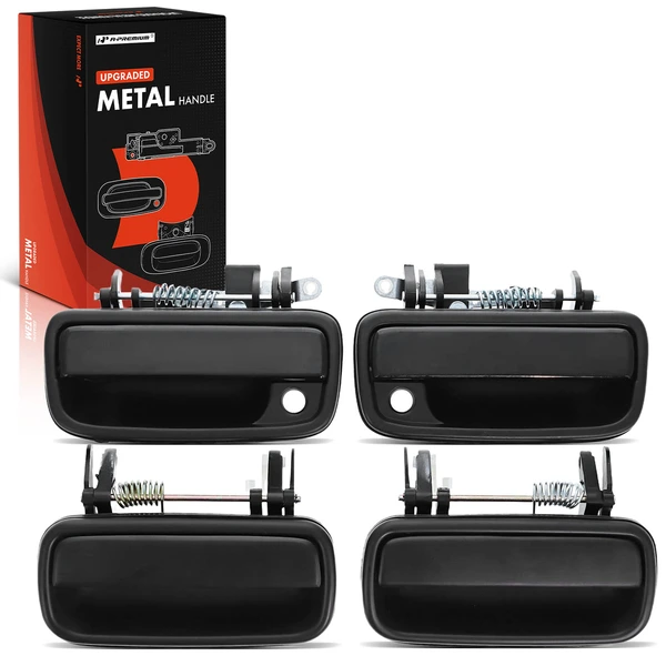 4 Pcs Upgraded Metal Front & Rear Exterior Door Handle for Toyota Tacoma 1995-2004