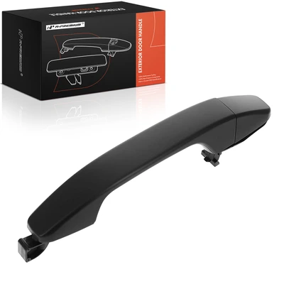Front Passenger Black Exterior Door Handle