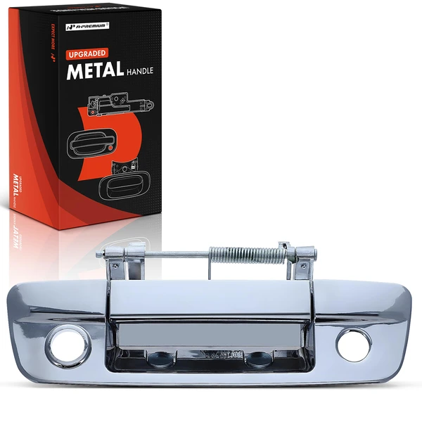 Rear Upgraded Metal Tailgate Chrome Handle with Keyhole for 2013-2018 Ram 2500