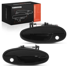 2 Pcs Front Black Exterior Door Handle with Keyhole