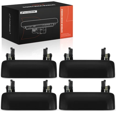 4 Pcs Black Exterior Door Handle