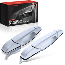 2 Pcs Rear Painted WA926L Silver Birch Door Handle for 2007-2014 GMC Yukon XL 1500