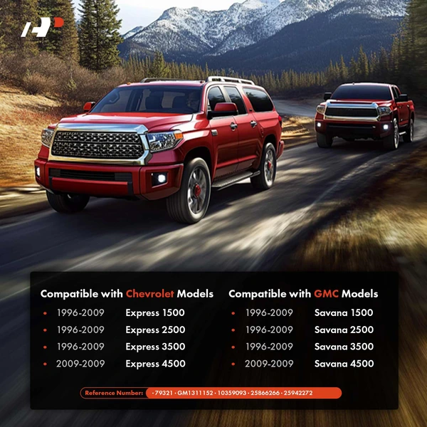 Front Passenger Exterior Outside Door Handle with Keyhole for Chevy GMC Van