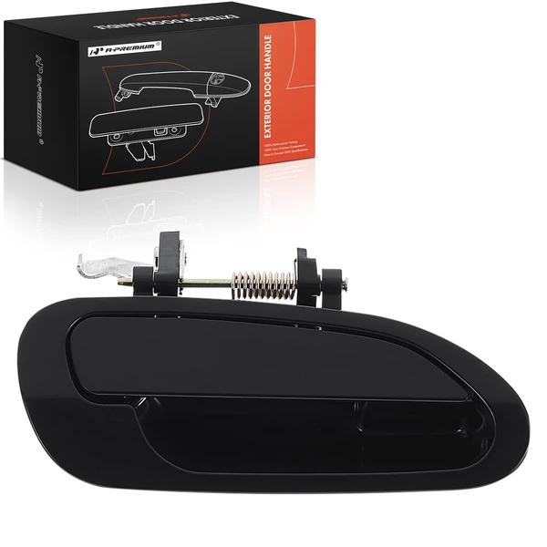 Rear Passenger Smooth Black Exterior Door Handle for 1998-2002 Honda Accord