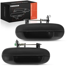 2 Pcs Rear Black Exterior Door Handle