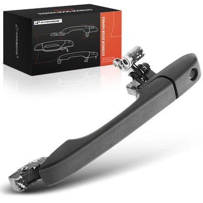 Front Driver Texture Black Exterior Door Handle