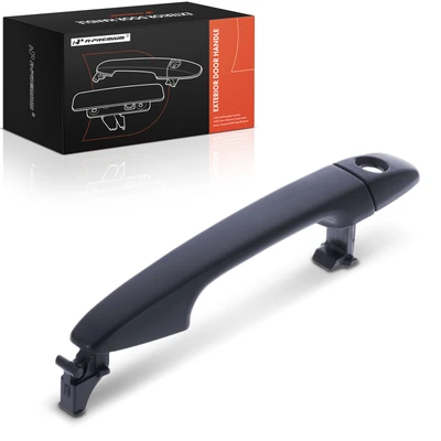 Front Driver Black Exterior Door Handle & Cover