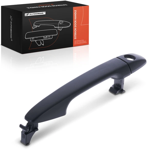 Front Driver Black Exterior Door Handle & Cover for 2015-2020 Subaru WRX