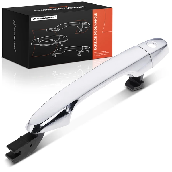 Front Driver Chrome Exterior Door Handle with Keyhole for Honda Civic CR-V 12-16