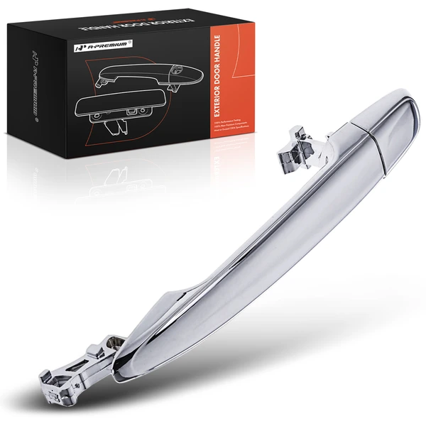 Rear Driver or Passenger Chrome Exterior Door Handle with Cover for 2003-2009 Lexus GX470