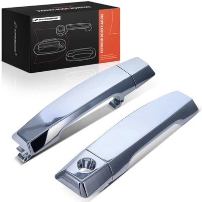 2 Pcs Front Chrome Exterior Door Handle