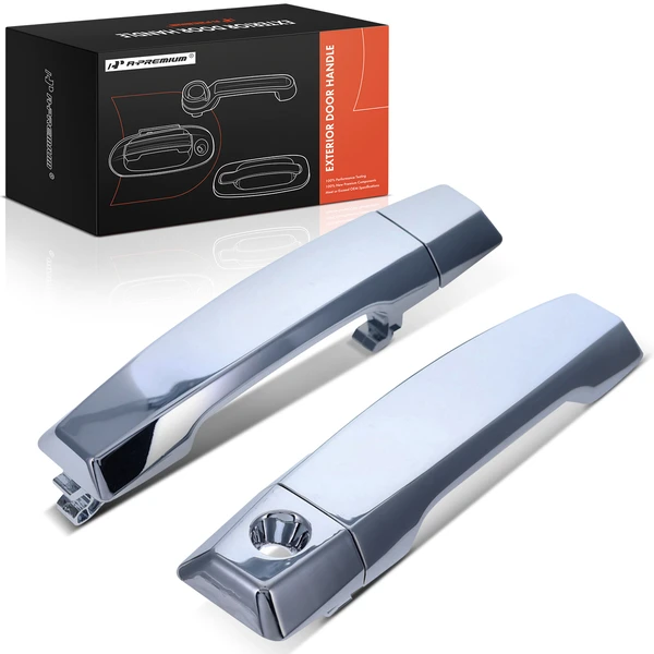 2 Pcs Front Chrome Exterior Door Handle for 2007-2010 Nissan Armada