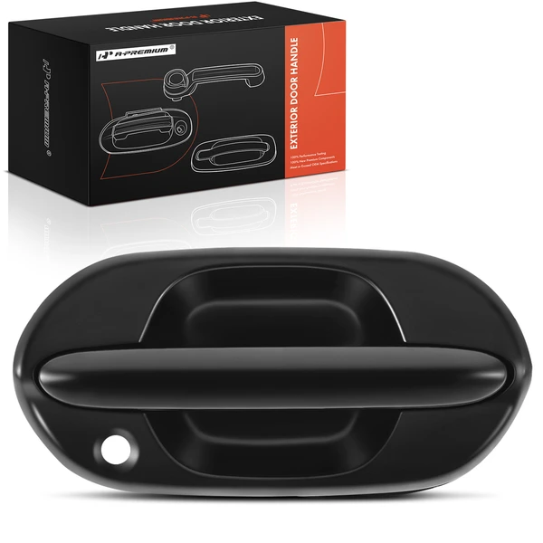 Front Passenger Texture Black Exterior Door Handle with Keyhole for Honda