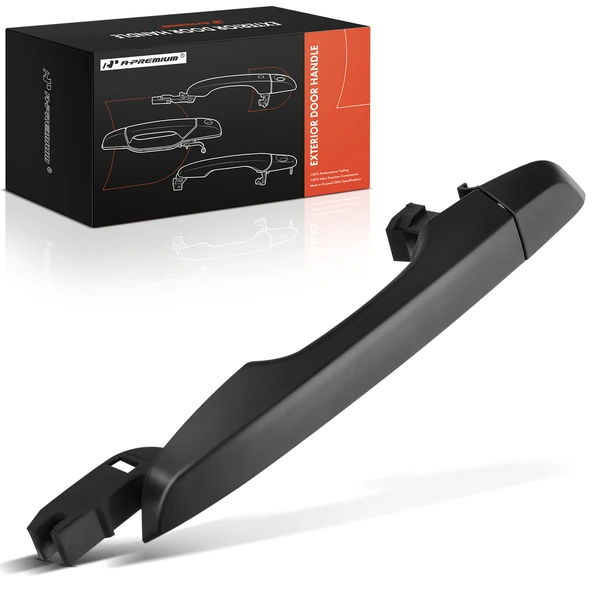 Front Passenger Black Exterior Door Handle without Keyhole for Honda Civic 2016-2020