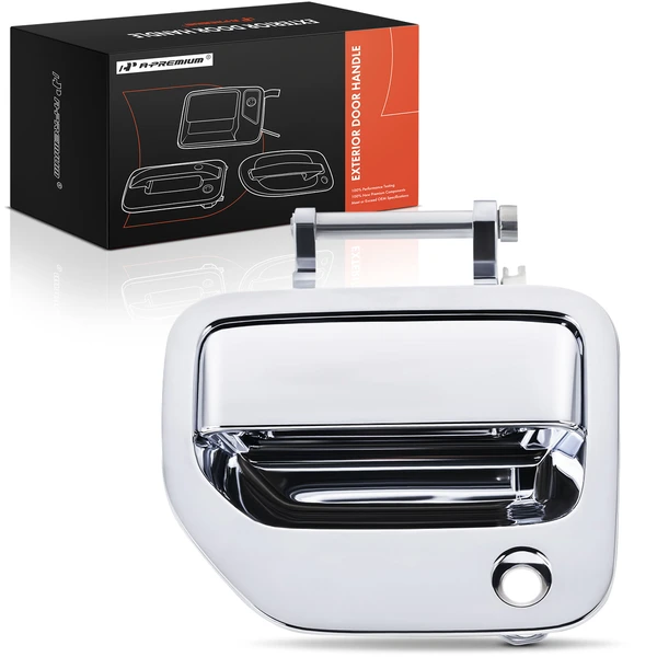 Front Driver Chrome Exterior Door Handle without Keyhole for Honda Ridgeline