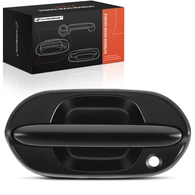 Front Driver Texture Black Exterior Door Handle with Keyhole