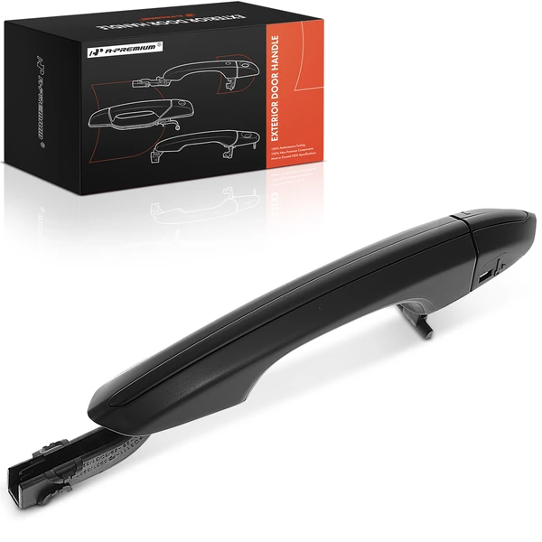 Front Driver Black Exterior Door Handle for Ford Fusion 2013-2016