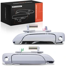 Front Driver & Passenger Exterior Door Handle with Key Hole for 2001-2005 Honda Civic