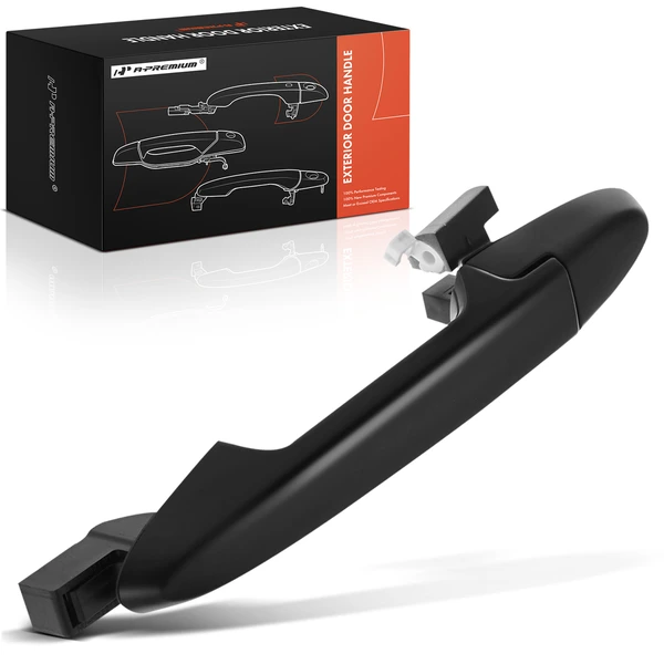 Rear Driver Black Exterior Door Handle for Honda City 2015-2024 Fit 2014-2020