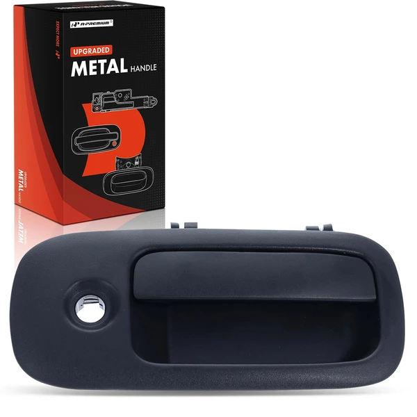 Upgraded Metal Rear Passenger Exterior Door Handle with Keyhole for 2010-2023 Chevrolet Express 3500