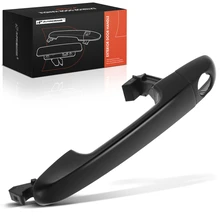 Front Driver or Passenger Black Exterior Door Handle & Cover with Keyhole for 2010-2013 Kia Forte