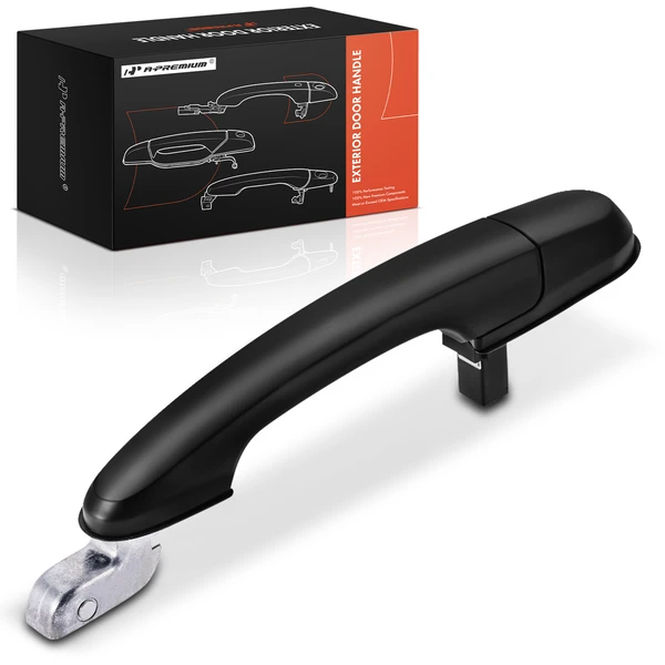 Rear Driver Primed Black Exterior Door Handle for Hyundai Tucson 2005-2009