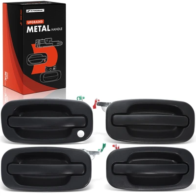 4 Pcs Upgraded Metal Front & Rear Exterior Door Handle