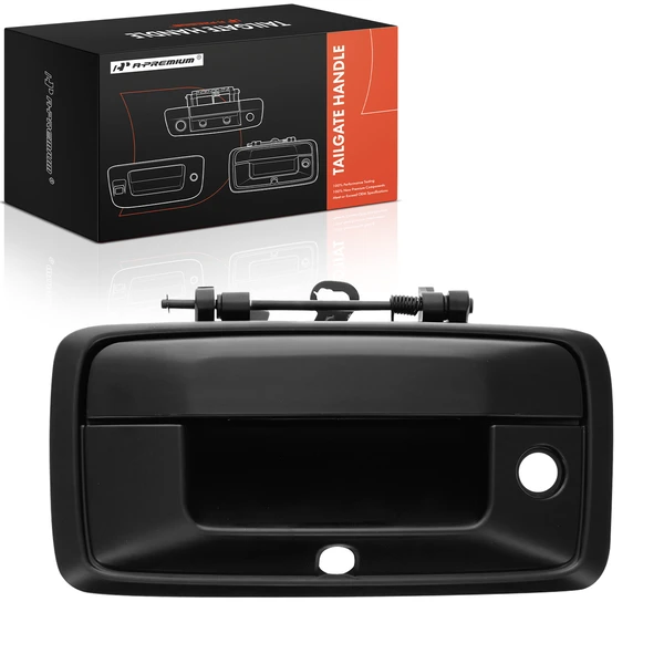 Black Tailgate Handle with Keyhole for 2016-2019 GMC Sierra 2500 HD