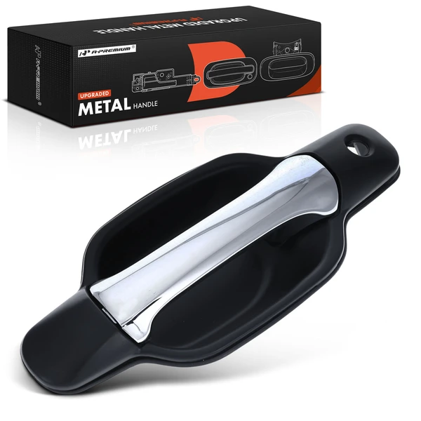 Front Driver Upgraded Metal Exterior Door Handle with Keyhole for Chevy Colorado GMC