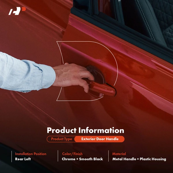 Rear Driver Upgraded Metal Exterior Door Handle for Chevy Colorado GMC Canyon