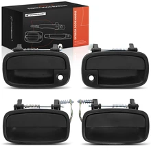 4 Pcs Front & Rear Texture Black Exterior Door Handle for 2000 Kia Sportage