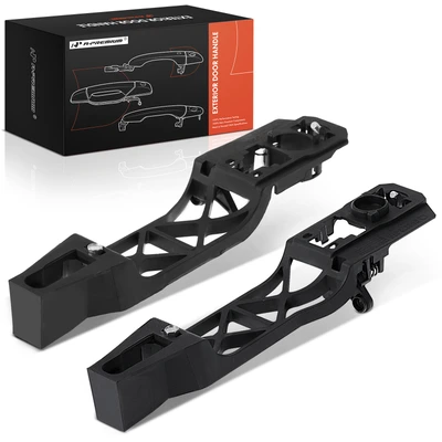 2 Pcs Rear Black Exterior Door Handle Reinforcement Bracket