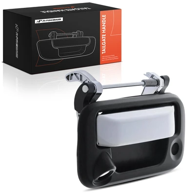 Rear Chrome Tailgate Handle with Camera Hole & Key Hole