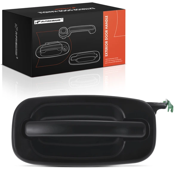 Rear Driver Smooth Black Exterior Door Handle for 2001-2006 GMC Sierra 2500 HD