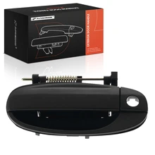 Front Driver Black Exterior Door Handle with Keyhole for 2004 Chevrolet Aveo