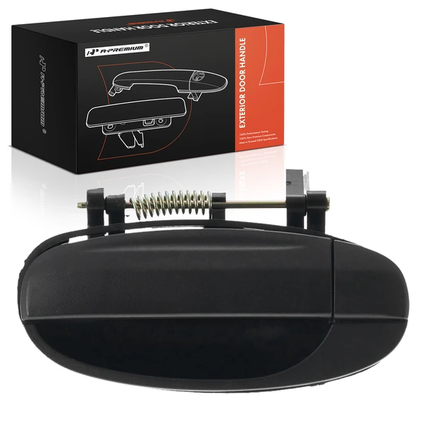 Rear Driver Black Exterior Door Handle for Chevrolet Aveo 2004 Hatchback