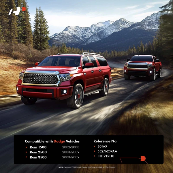 Rear Tailgate Texture Black Handle for Dodge Ram 1500 02-08 Ram 2500 3500 03-09