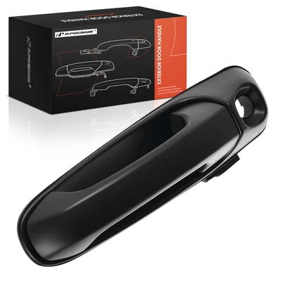 Front Passenger Black Exterior Door Handle