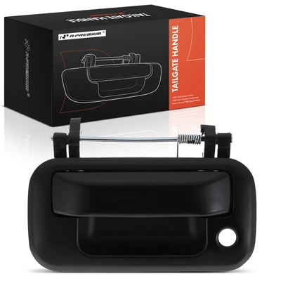 Rear Tailgate Black Handle with Keyhole