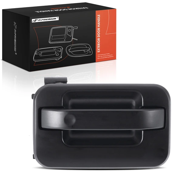 Front Passenger Smooth Black Exterior Door Handle for 2006-2008 Lincoln Mark LT